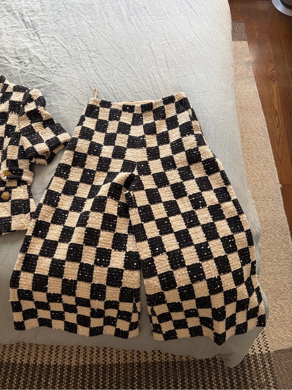 Gucci NWT Check Tweed Jacket & Ankle Pants Set IT 38 - Picture 3 of 7